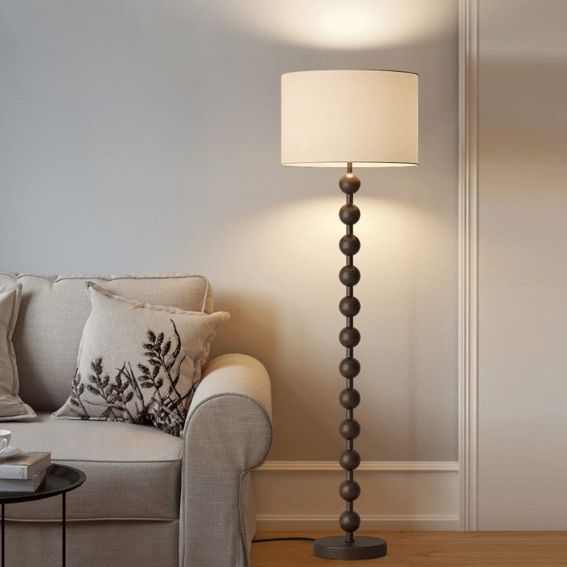 Japandi houten vloerlamp - Stralend thuis Amsterdam