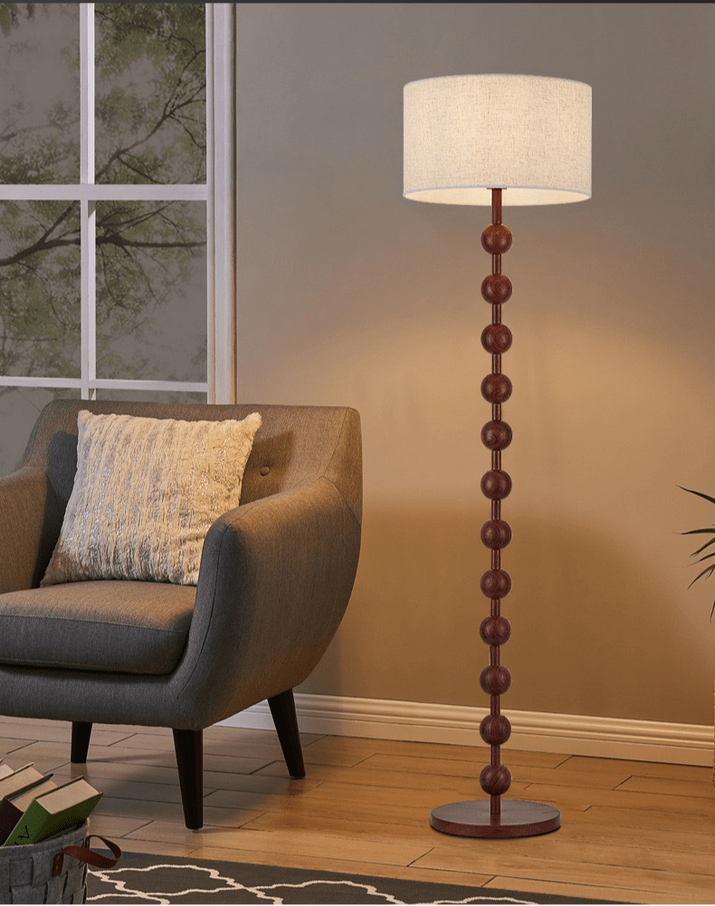 Japandi houten vloerlamp - Stralend thuis Amsterdam