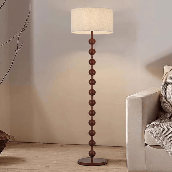 Japandi houten vloerlamp - Stralend thuis Amsterdam