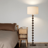 Japandi houten vloerlamp - Stralend thuis Amsterdam