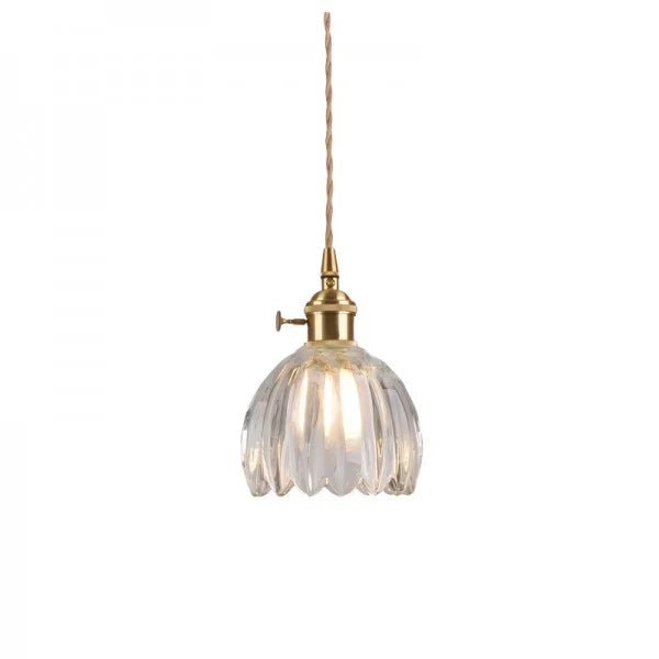 Japanse Retro Glazen Bloem Hanglamp