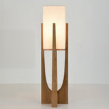 Japanse stijl walnoot vloerlamp eenvoudige massief houten lamp - Stralend thuis Amsterdam