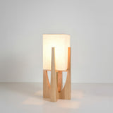 Japanse stijl walnoot vloerlamp eenvoudige massief houten lamp - Stralend thuis Amsterdam
