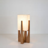 Japanse stijl walnoot vloerlamp eenvoudige massief houten lamp - Stralend thuis Amsterdam