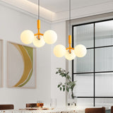 Luxe glazen hanglamp in Noorse stijl