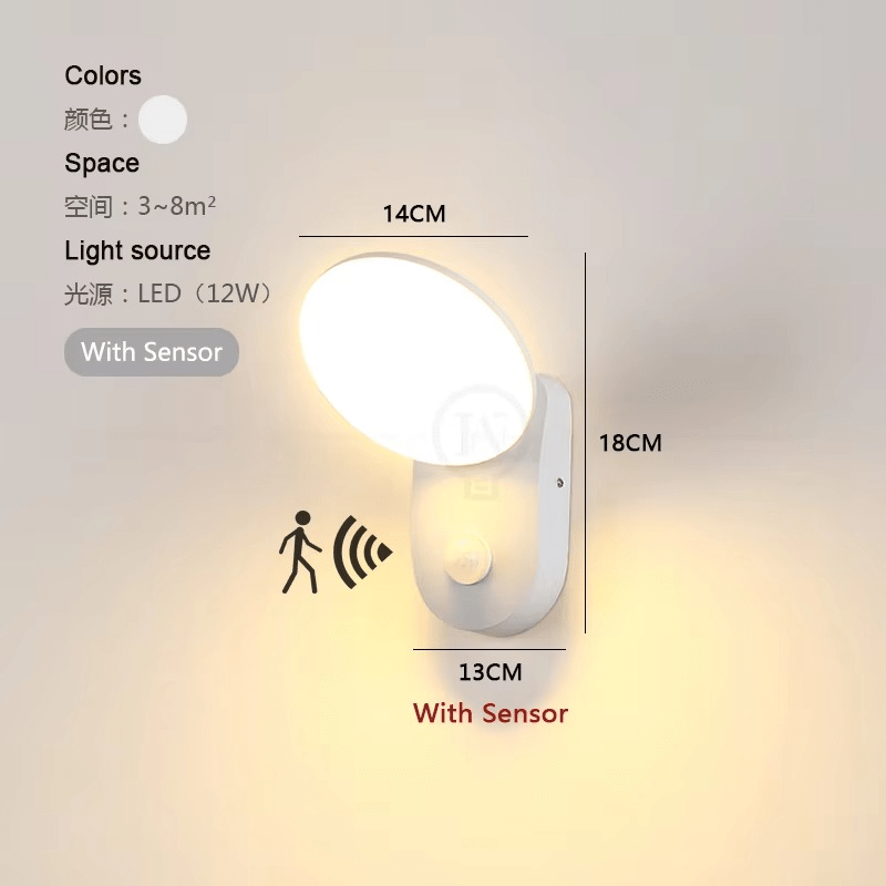 LED wandlamp met bewegingssensor - Stralend thuis Amsterdam
