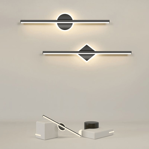 Leigh Moderne Ronde/Vierkante LED Wandlamp - Stralend thuis Amsterdam