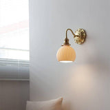 Messing keramische wandlamp - Stralend thuis Amsterdam