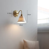 Messing keramische wandlamp - Stralend thuis Amsterdam