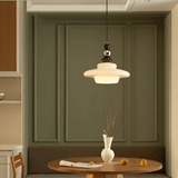 Middeleeuwse stijl glas beige eetkamer hanglamp - Stralend thuis Amsterdam