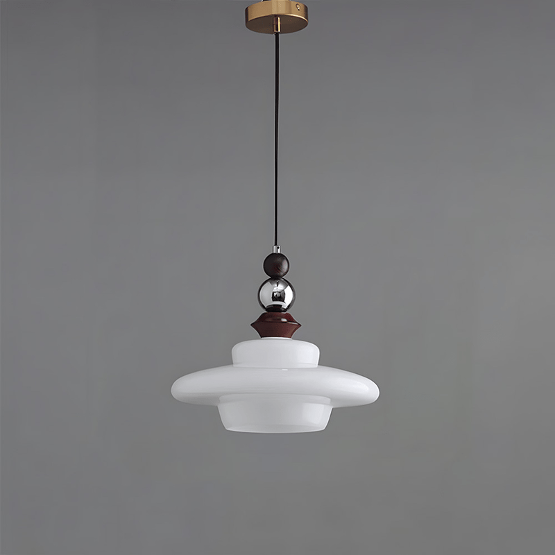 Middeleeuwse stijl glas beige eetkamer hanglamp - Stralend thuis Amsterdam