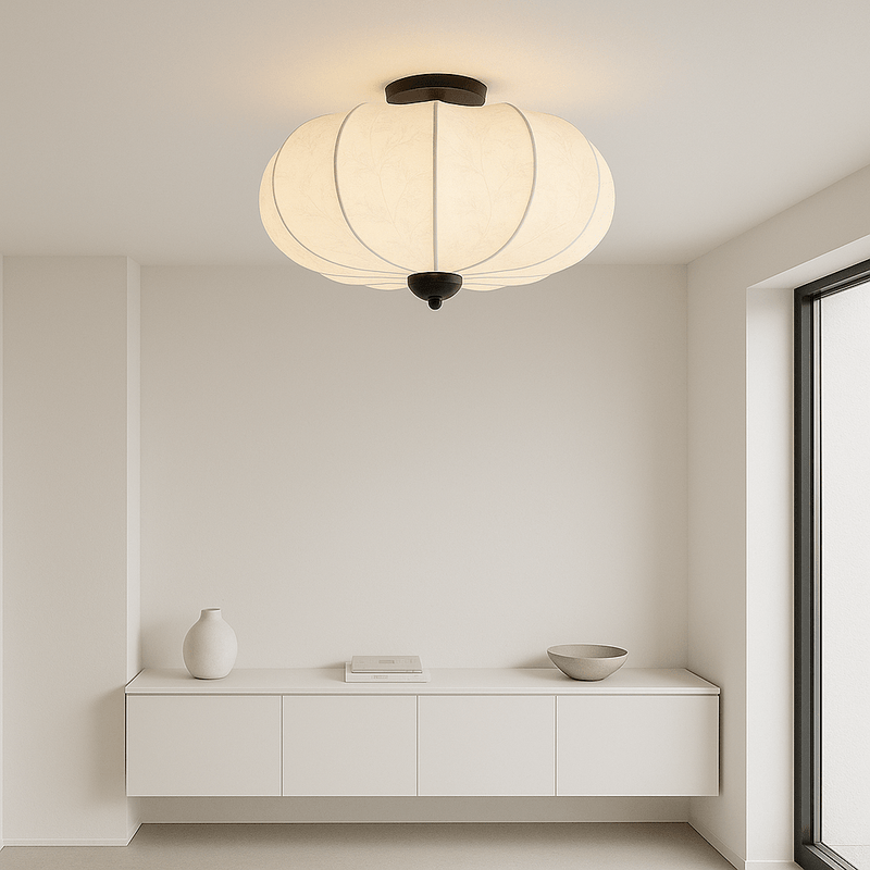 Middeleeuwse zijden plafondlamp - Stralend thuis Amsterdam