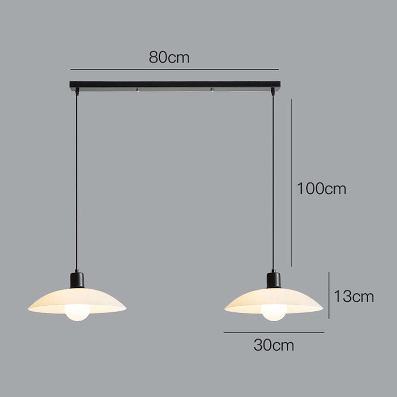 Minimalistische Witte Schijf Glazen Hanglamp - Stralend thuis Amsterdam