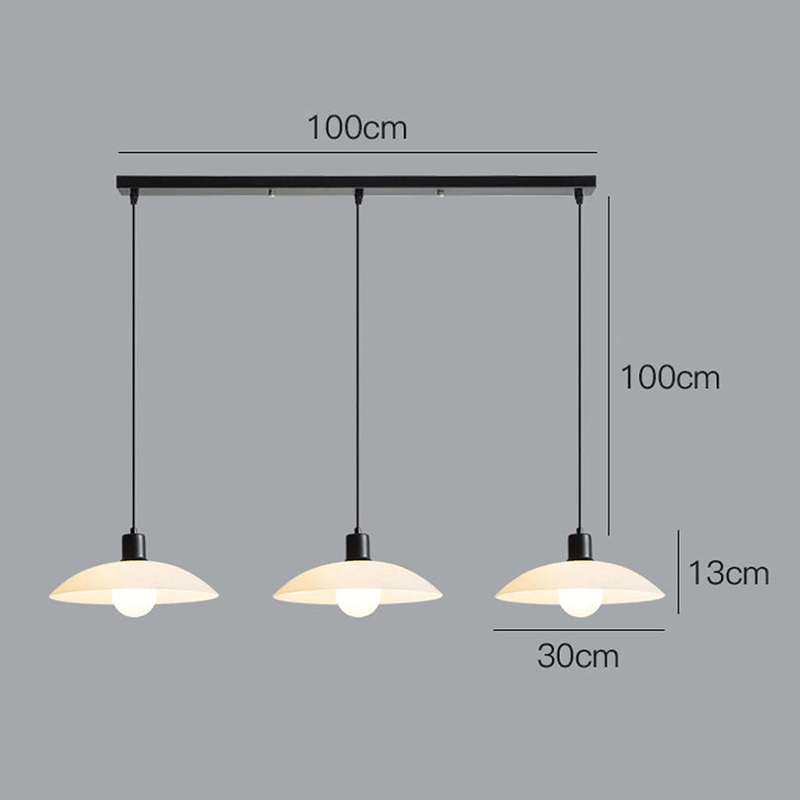 Minimalistische Witte Schijf Glazen Hanglamp - Stralend thuis Amsterdam