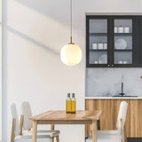 Moderne Scandinavische Opaalglas Radihous Hanglamp