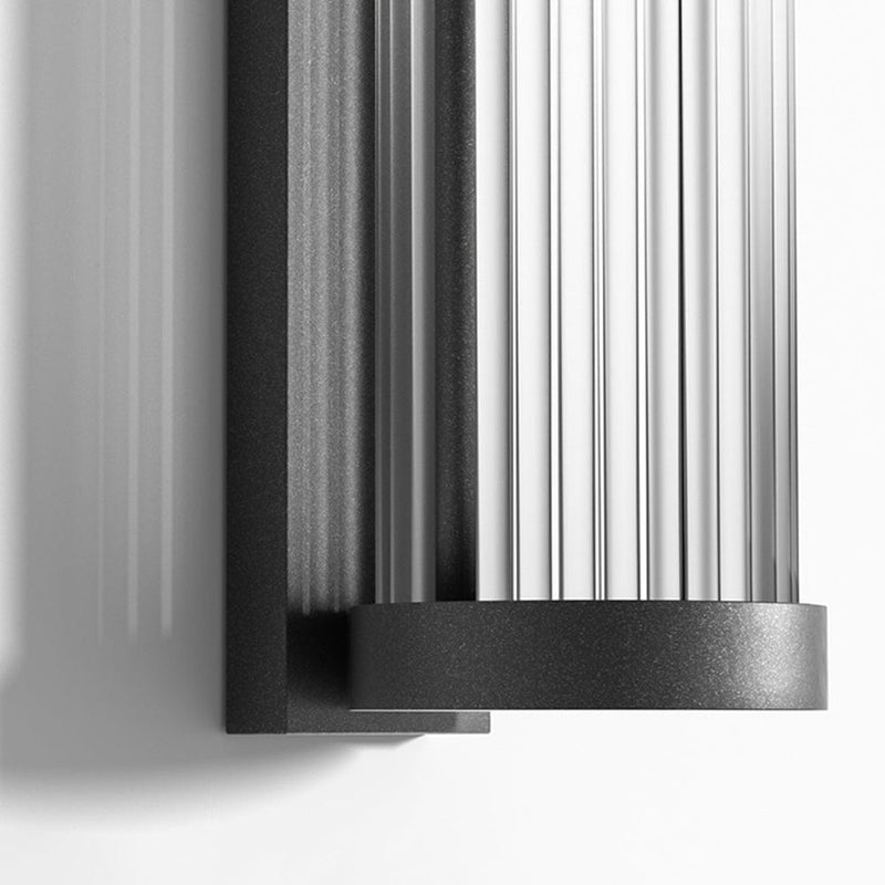 Moderne Cilindrische Metaal & Glas IP65 Waterdichte Buitenlamp - Stralend thuis Amsterdam