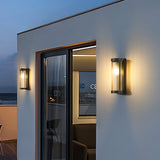 Moderne Cilindrische Metaal & Glas IP65 Waterdichte Buitenlamp - Stralend thuis Amsterdam