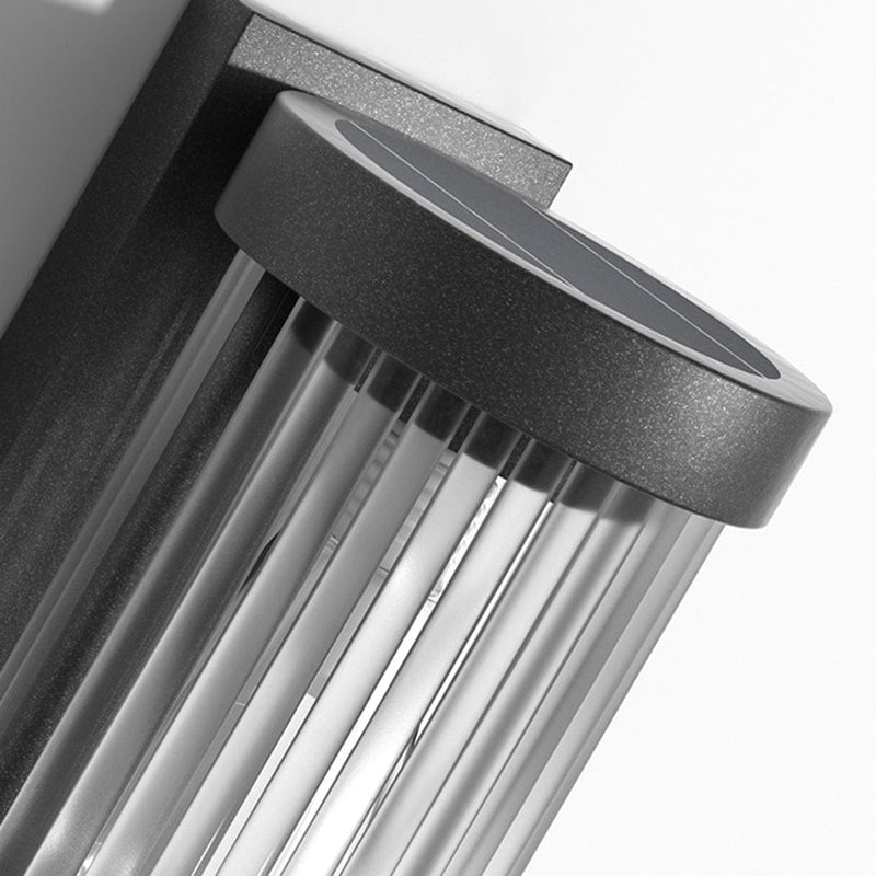 Moderne Cilindrische Metaal & Glas IP65 Waterdichte Buitenlamp - Stralend thuis Amsterdam