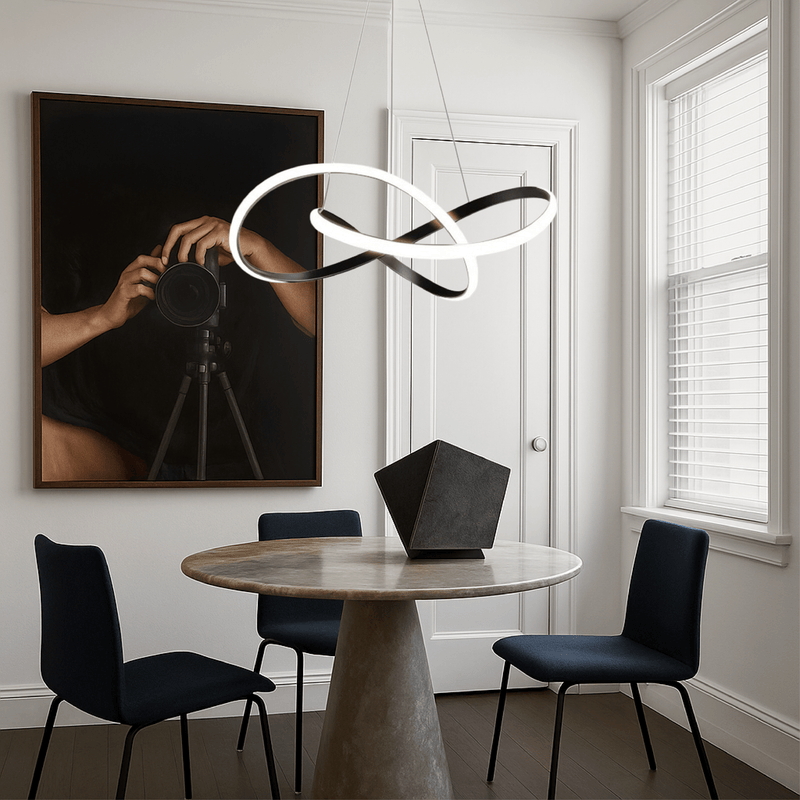Moderne eetkamer hanglamp - Stralend thuis Amsterdam