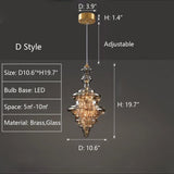 Moderne Grijze Glas Sterrenhemel Hanglamp - Stralend thuis Amsterdam