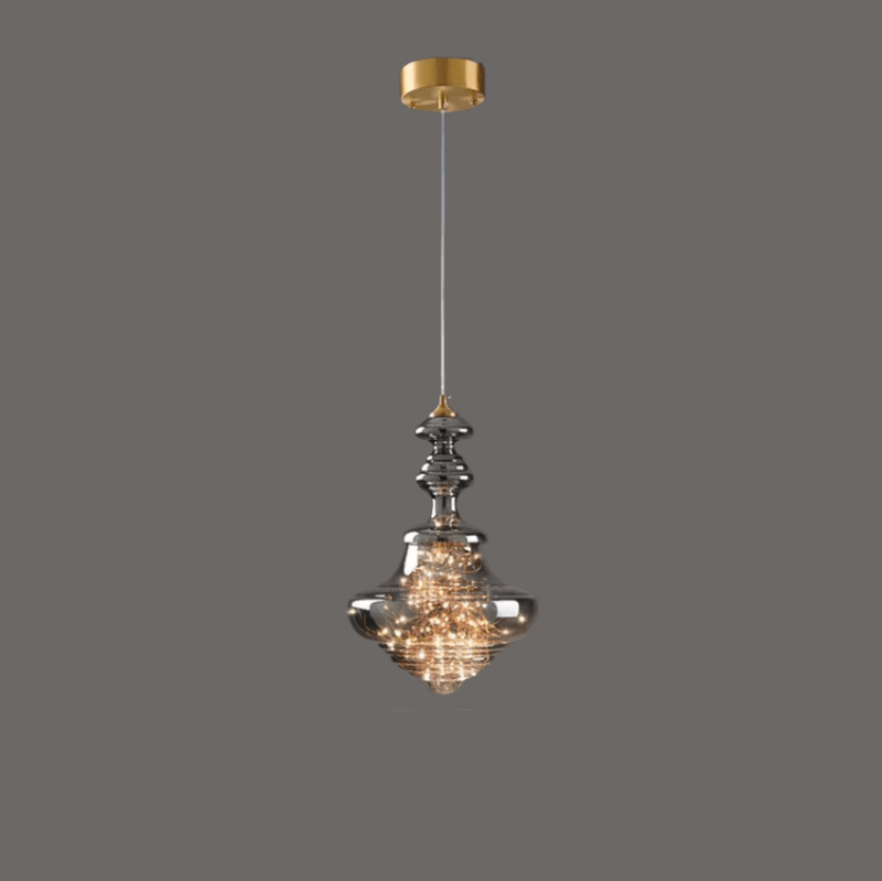 Moderne Grijze Glas Sterrenhemel Hanglamp - Stralend thuis Amsterdam
