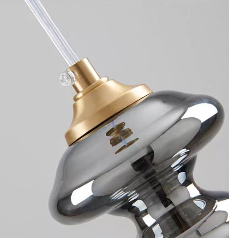 Moderne Grijze Glas Sterrenhemel Hanglamp - Stralend thuis Amsterdam