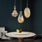 Moderne Grijze Glas Sterrenhemel Hanglamp - Stralend thuis Amsterdam