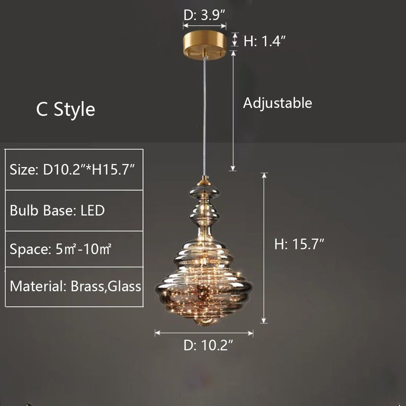Moderne Grijze Glas Sterrenhemel Hanglamp - Stralend thuis Amsterdam