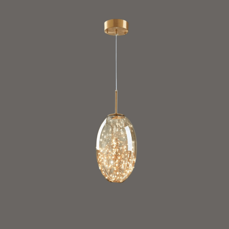 Moderne Grijze Glas Sterrenhemel Hanglamp - Stralend thuis Amsterdam