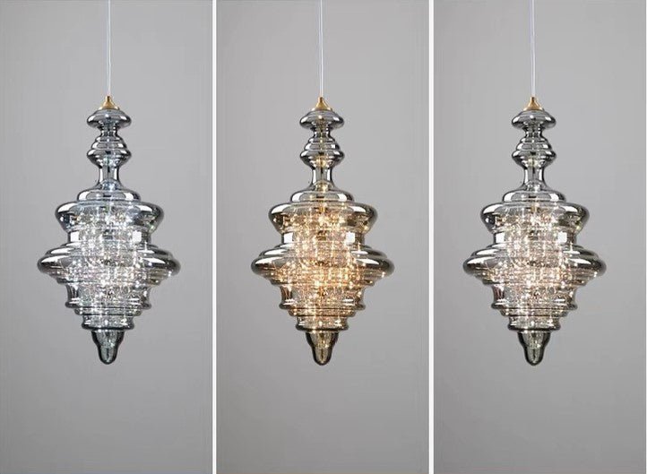 Moderne Grijze Glas Sterrenhemel Hanglamp - Stralend thuis Amsterdam