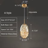 Moderne Grijze Glas Sterrenhemel Hanglamp - Stralend thuis Amsterdam