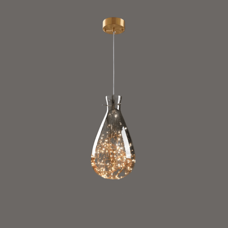 Moderne Grijze Glas Sterrenhemel Hanglamp - Stralend thuis Amsterdam