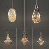 Moderne Grijze Glas Sterrenhemel Hanglamp - Stralend thuis Amsterdam