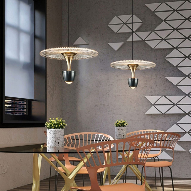 Moderne Led Schijfvormige Hanglamp - Stralend thuis Amsterdam
