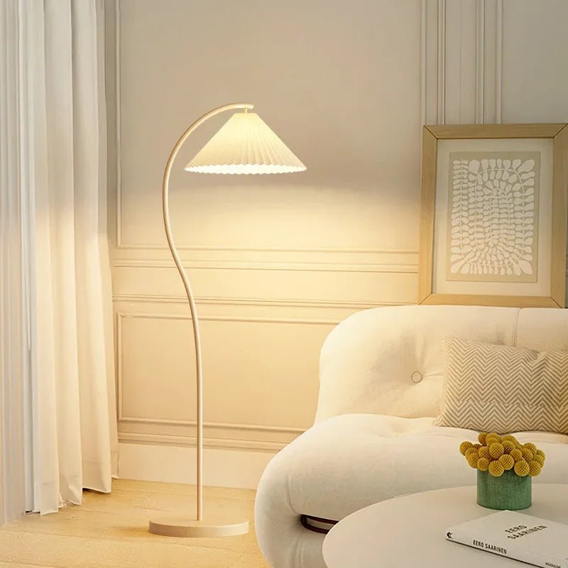 Moderne LED stoffen vloerlamp - Stralend thuis Amsterdam