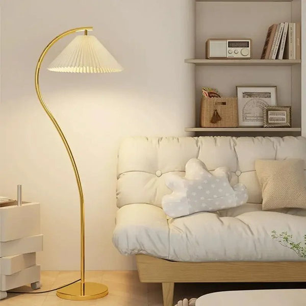 Moderne LED stoffen vloerlamp - Stralend thuis Amsterdam