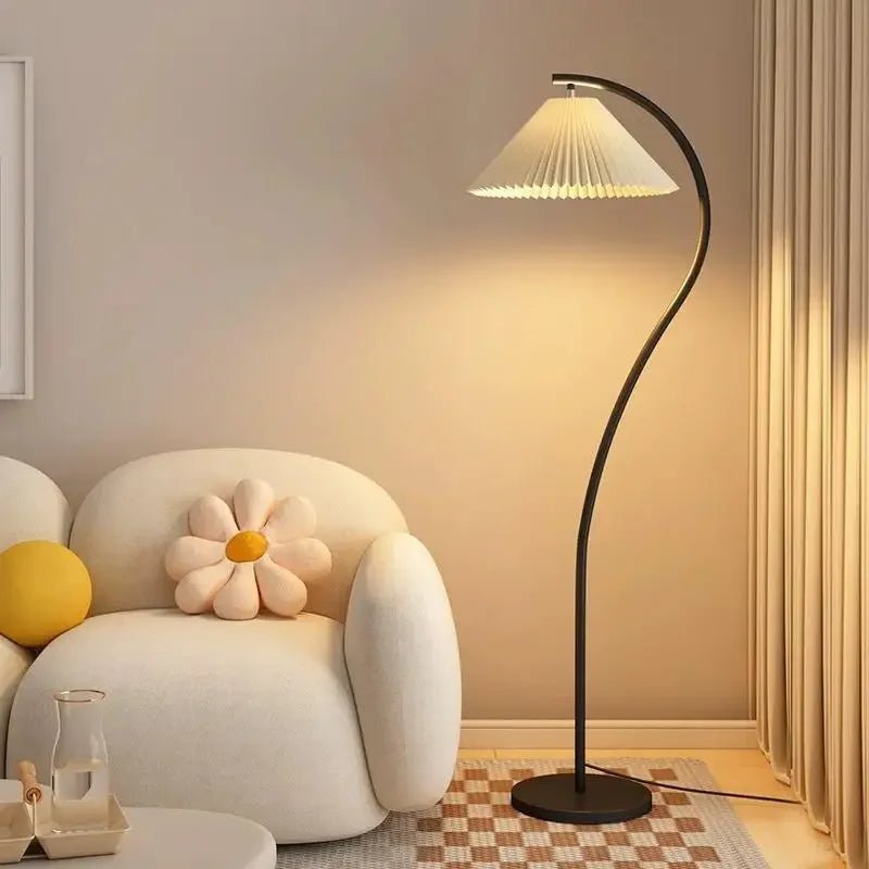 Moderne LED stoffen vloerlamp - Stralend thuis Amsterdam