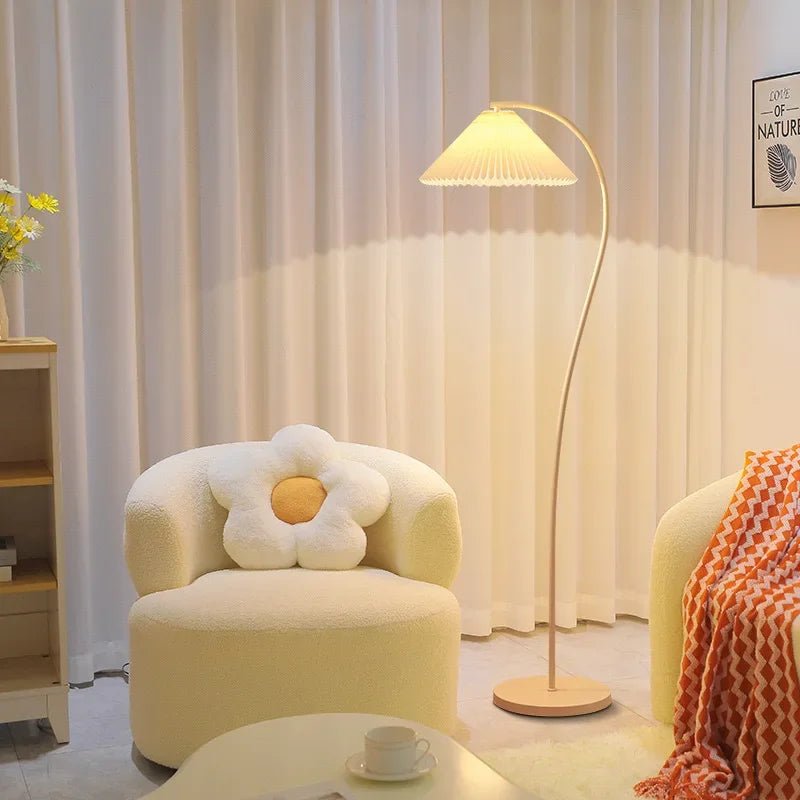 Moderne LED stoffen vloerlamp - Stralend thuis Amsterdam