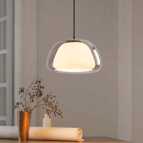 Moderne melkglas gelei hanglamp - Stralend thuis Amsterdam