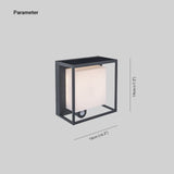 Moderne Rechthoekige Acryl Sensor Zonne - energie IP65 Waterdichte Buitenmuurlamp - Stralend thuis Amsterdam