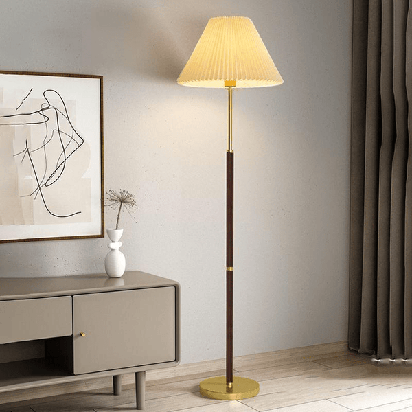 Moderne Rijstpapieren Vloerlamp - Stralend thuis Amsterdam