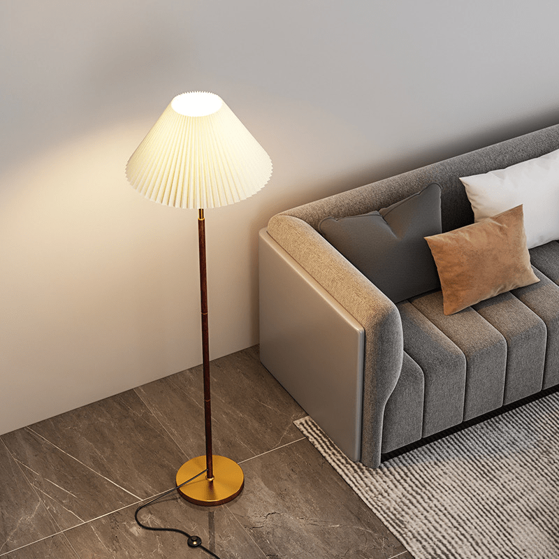 Moderne Rijstpapieren Vloerlamp - Stralend thuis Amsterdam
