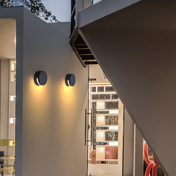 Moderne Ronde Glas IP65 Waterdichte Buiten Wandlamp - Stralend thuis Amsterdam