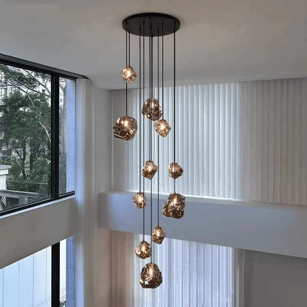 Moderne trappenkroonluchter - Stralend thuis Amsterdam