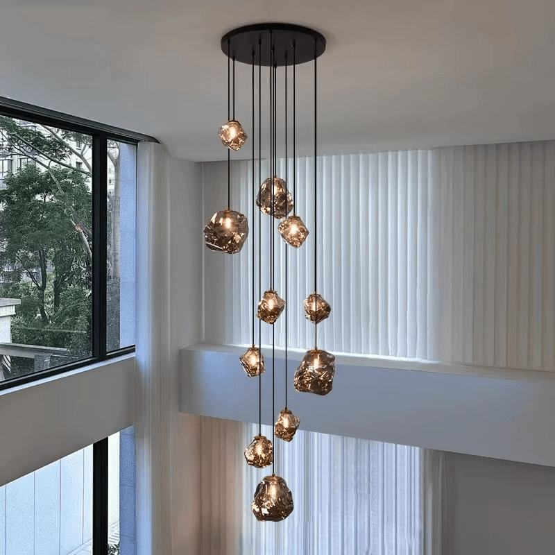 Moderne trappenkroonluchter - Stralend thuis Amsterdam