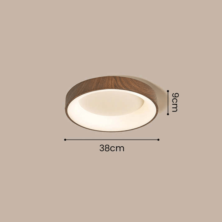 Natuurlijke Houten Plafondlamp - Stralend thuis Amsterdam