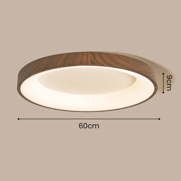 Natuurlijke Houten Plafondlamp - Stralend thuis Amsterdam