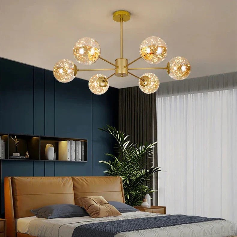 NobleLuminance - Glazen bolkroonluchter - Stralend thuis Amsterdam
