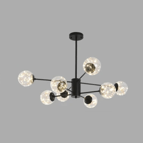 NobleLuminance - Glazen bolkroonluchter - Stralend thuis Amsterdam