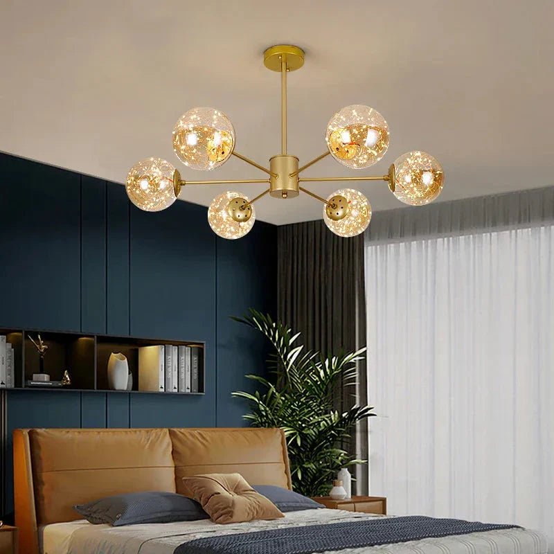 NobleLuminance - Glazen bolkroonluchter - Stralend thuis Amsterdam